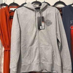 NWT Harley Davidson zip up hooded jacket